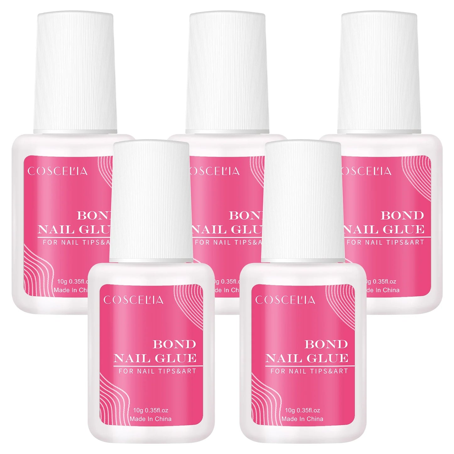 COSCELIA 10G Nail Glue False Nail Tips Glue Clear Color Nails Tools