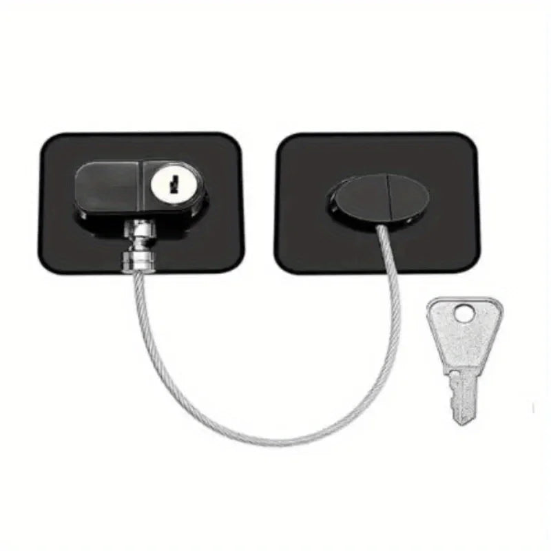 Child Safety Lock Cabinet Refrigerator Door Lock Stainless Steel Cable Protection Children Baby Window Lock Strong Fixation New