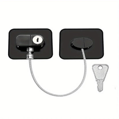 Child Safety Lock Cabinet Refrigerator Door Lock Stainless Steel Cable Protection Children Baby Window Lock Strong Fixation New