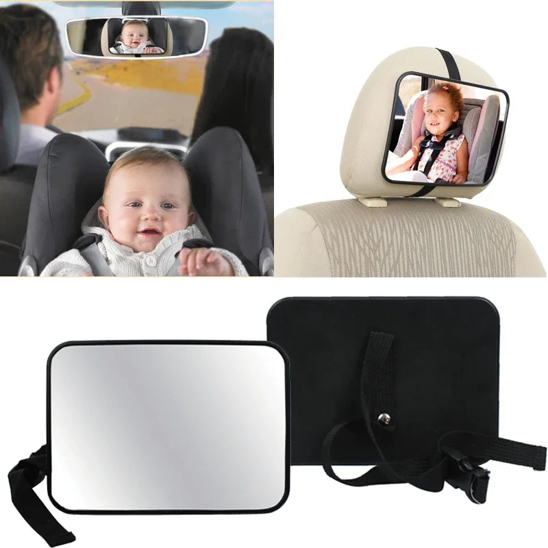 New Adjustable Wide Car Rear Seat View Mirror Baby/Child Seat Car Safety Mirror Monitor Headrest Car Interior Styling