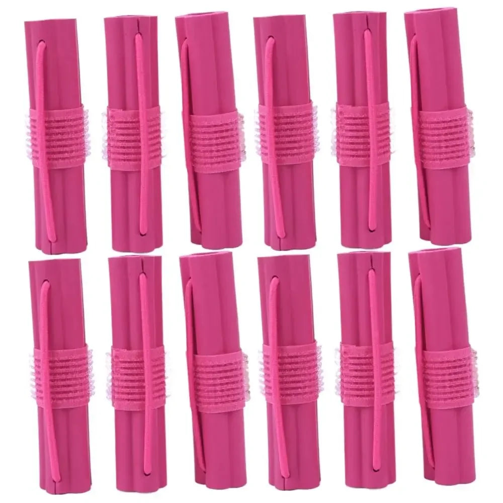 6Pcs Self-adhesive Hair Curler DIY Wavy Hair Rollers Soft Flower Shape Magic Foam Sponge Hair Curling Styling Barber Accessories