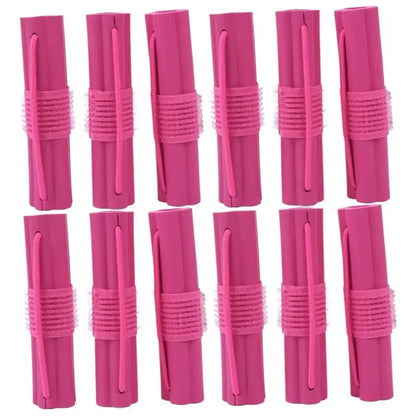 6Pcs Self-adhesive Hair Curler DIY Wavy Hair Rollers Soft Flower Shape Magic Foam Sponge Hair Curling Styling Barber Accessories