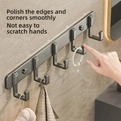 Hooks Over The Door 6 Hooks Clothes Coat Hat Towal Hanger Bathroom Organizer Rack By Hanger Holder Home Kitchen Accessories