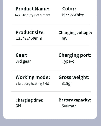Home Face And Neck Massage Tool, Face Massager, Three Mode, Heating Mode, Skin Care, Facial Device, Portable Beauty Instrument