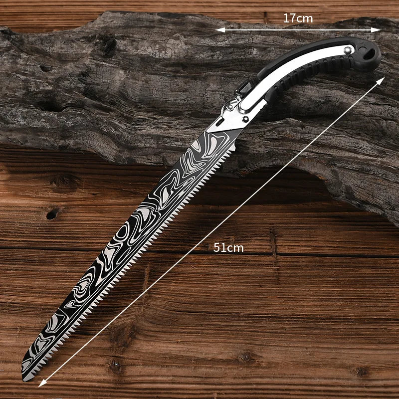Damascus Waist Saw Pruning Saw Alternate Blade Straight Saw Hand Logging Saw Pruning Saw Garden Saw Outdoor Hand Saw