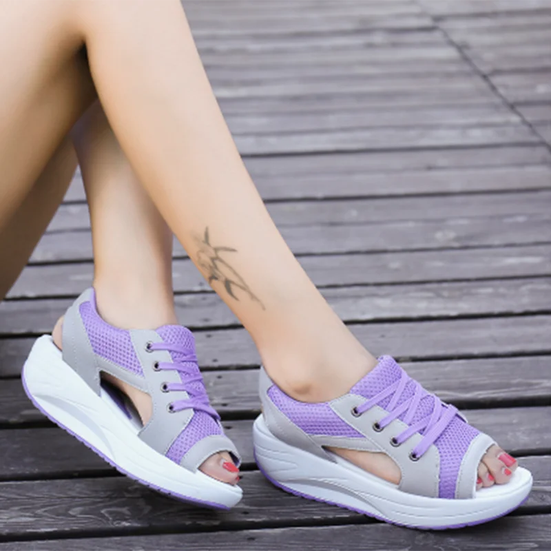 Women Sandals 2023 New Lady Platform Chunky Sandals Comfortable Women's Sandals Open Toe Casual Summer Sports Shoes