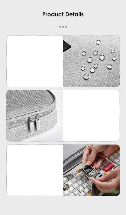 Tech Pouch Organizer for Keyboard Within 82-108 Key Mechanical Keyboard Storage Bag Organizer Travel Tech Pouches Dust Cover