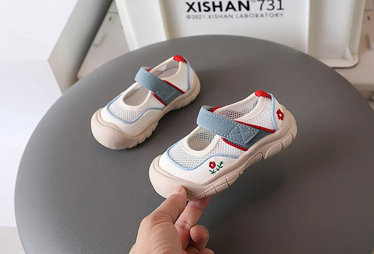 Kids mesh sneaker Anti-slip Sandal Toddler Boy Sports Shoe Girl Children Breathable Beach Sandal Soft Bottom sports casual Shoes