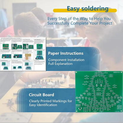 EI Electronic Wind Chimes - Twinkle Swinging Wind Chime Light kit Soldering Project Electronic Hands-on Learning DIY Electronic