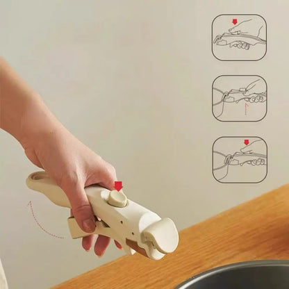Removable Handle Removable Pan Pot Handle Detachable Replacement Clip Hand Grip Portable Cookware Grip for All Cookware