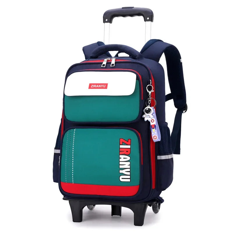 Rolling Backpacks for Primary School Children Trolley School Student Backpack Wheeled Bag Back To School Backpacks with Wheels