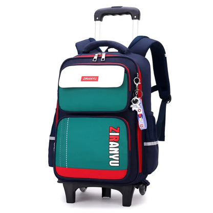 Rolling Backpacks for Primary School Children Trolley School Student Backpack Wheeled Bag Back To School Backpacks with Wheels
