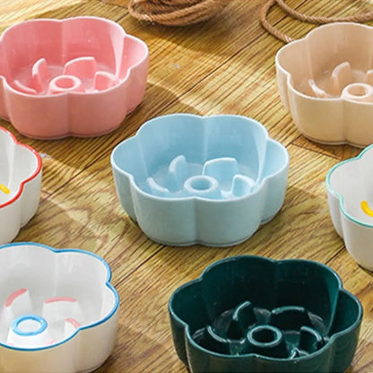 Ceramic Cat Slow Food Bowl Cute Creative Dog Food Feeding Basin Multi-use Large Capacity Pet Drinking Feeder Water Container