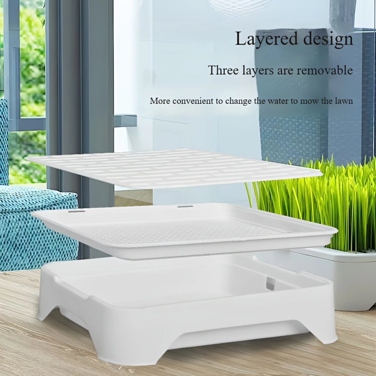 Hydroponic Growth System Pet Cat Grass Nursery Pot Growth Planting Assistant  Reusable Multifunctional Gardening Supplies