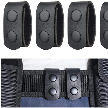 Belt Keepers for Duty Belt, Nylon Belt Keeper Tactical Belt Keeper with Double Snaps for Security Police Belt Fixing