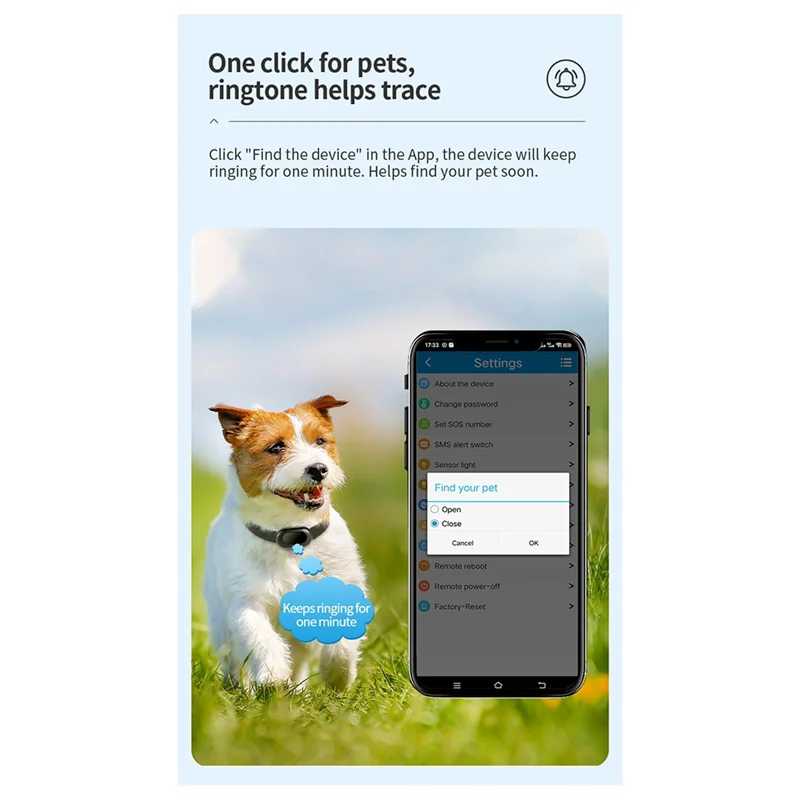 AAAEL-4G GPS Pet Tracker Voice Monitor Pet Dog Cats Gps Anti Loss Mini Tracker IP67 Waterproof GPS Locator Free APP