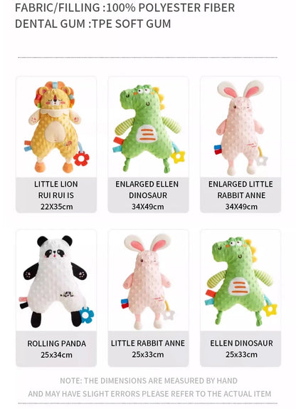 Baby Comforter Blanket Plush Stuffed Animal Security Blanket for Babies Soothe Appease Towel Soft Plush Newborn Sleeping Dolls