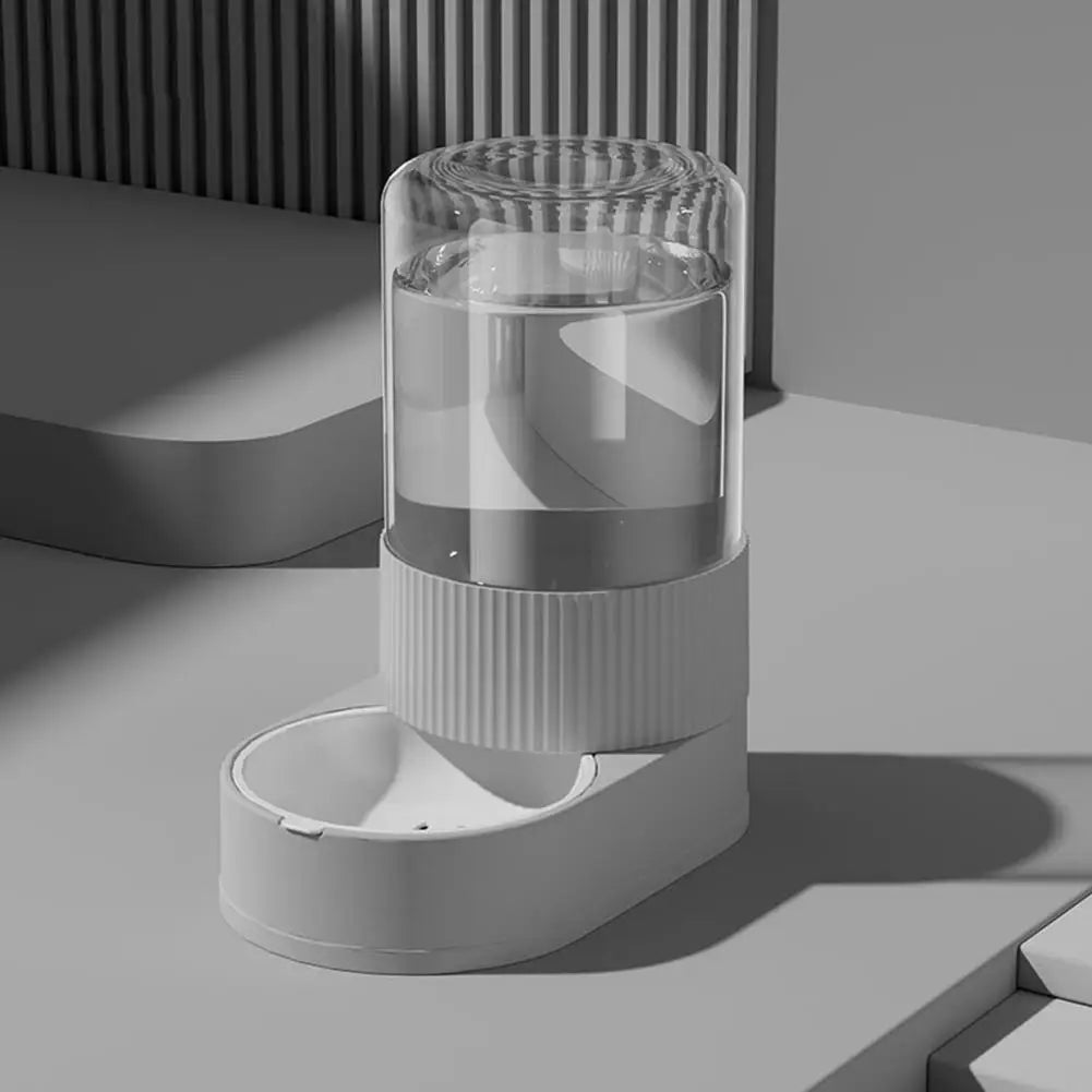 Automatic Cat Feeder Automatic Pet Feeder Water Dispenser Set for Cats Dogs 2-in-1 Food Bowl with Stainless Steel Insert