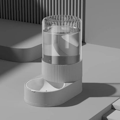 Automatic Cat Feeder Automatic Pet Feeder Water Dispenser Set for Cats Dogs 2-in-1 Food Bowl with Stainless Steel Insert