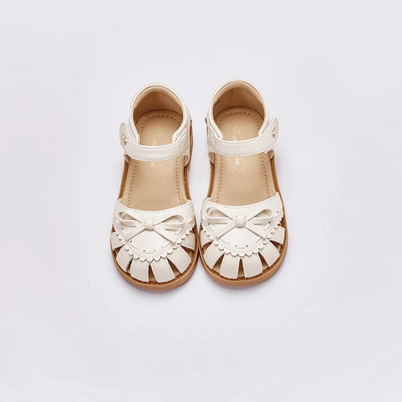Dave Bella Girls Beige Sandal Kids TPR Sole Shoes Children Summer Shoes Fashion Design Princess Birthday Party Sandal DB2248723