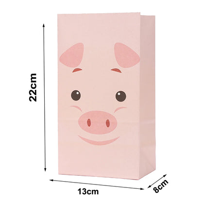 10/20/30pcs Cute Farm Animal Paper Bag Candy Bag Farm Birthday Party Supplies Gift Bag