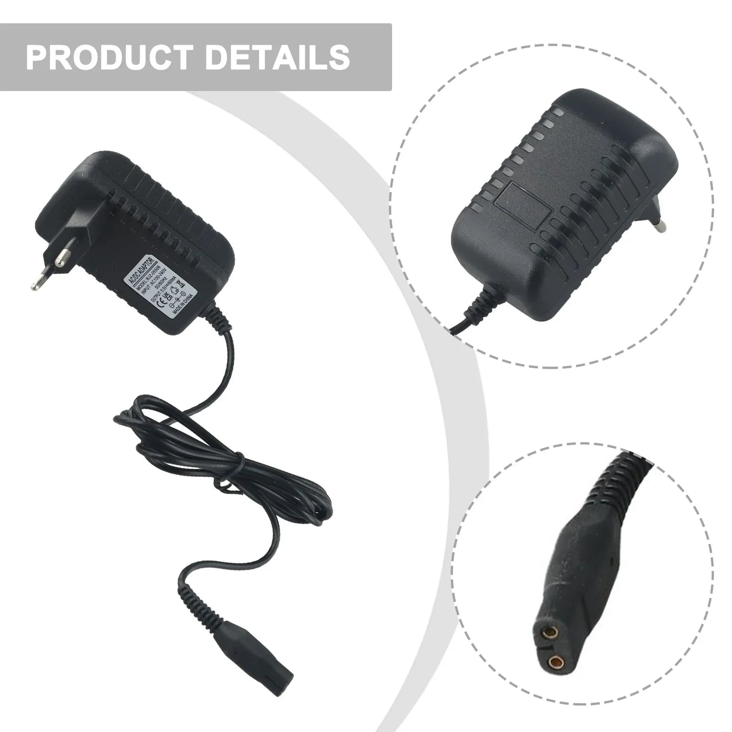 For Karcher Charger AC 110V-240V 50/60Hz DC 5.5V600mA Wv50 Wv60 Charger For Karcher Vacuum Cleaner Chargers Cleaner Spare Parts