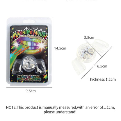 2/4pcsLED Light Up Mouth Braces Piece Glow Teeth  Glow LED Teeth Flashing For Halloween Party Rave Glow Party Supplies