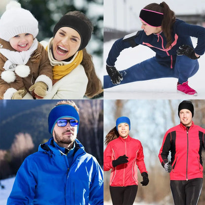 1Pcs Fleece Ear Warmer Muff Winter Headband Ear Muffs Headband for Men Women Running Skiing Outdoor Sports Supplies