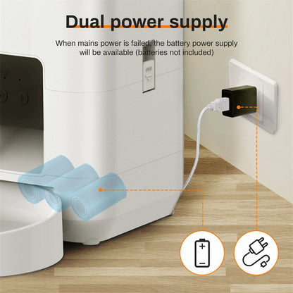 New Automatic Pet Feeder WiFi Version Automatic Cat Food Distributor Intelligently Controlled Pet Feeder Dog Feeder Pet Supplies