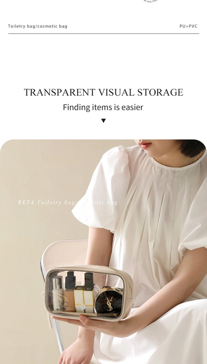 Tianzong Toiletry Bag Portable Travel Business Trip Cosmetics Cosmetics Bag Waterproof Transparent Cosmetic Bag