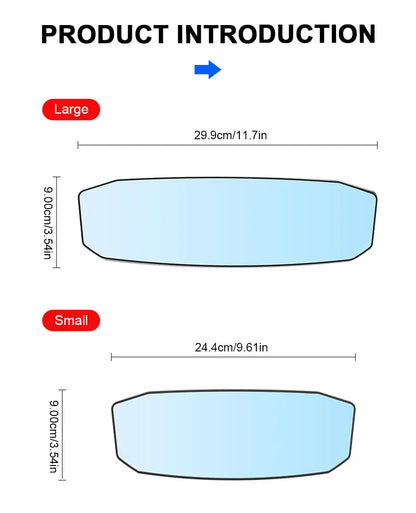 SEAMETAL Wide Angle Convex Rearview Mirror Anti Glare Car Interior Rear View Baby Child Seat Watch Sun Visor Mirror Covers