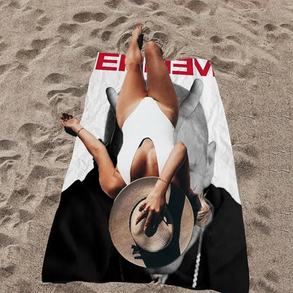 Super Rapper E-Eminems Cartoon Beach Towel Cute Kawaii Room Decor Bath Girls Children Hand Towels For Bathroom Shower