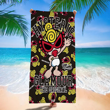 Japan Fashion H-Hysteric M-Mini Cartoon Beach Towel Cute Kawaii Room Decor Bath Girls Children Hand Towels For Bathroom Shower