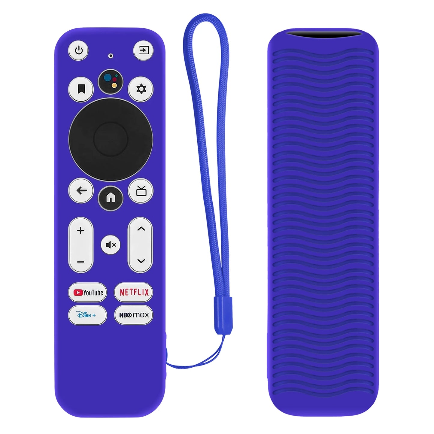 Protective Covers Fit for Onn Android TV 4K UHD Streaming Device 2K Streaming Stick Remote Anti-Slip Silicone Case with Lanyard