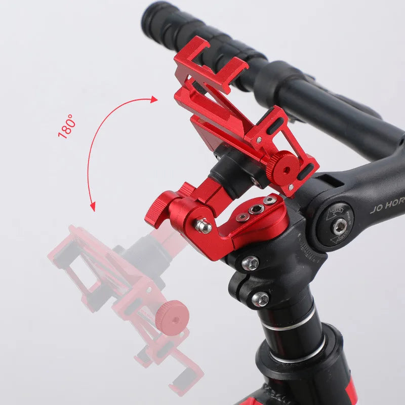 Bicycle Phone Holder Upright Aluminum Alloy Phone Holder Mountain Bike Phone Navigation Holder Phone Holder