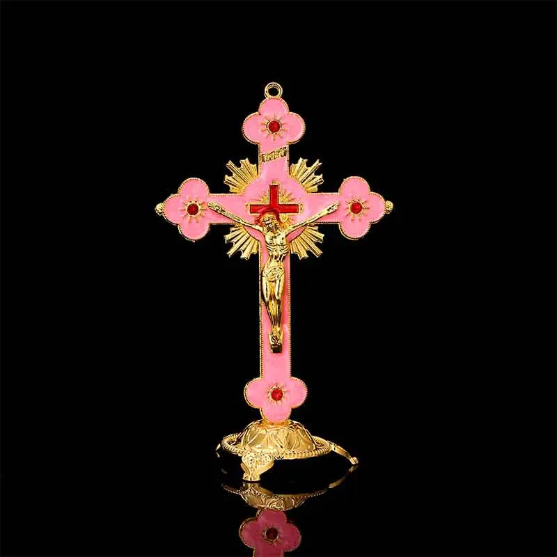 Big cross crucifix station christ catholic jesus statue large religious prayer church decoration car church decoration