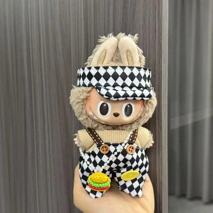 Labubu Doll Costume Set 15-17cm Cartoon Cute Dressing Up, Climbing Clothes Skirt Labubu Costume Accessories Replacement Props