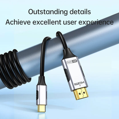 USB C to HDMI Cable 8K@60Hz 4K@120Hz Type C to HDMI-Compatible HDTV Cable for TV Converter MacBook Air iPad USB-C HDMI Adapter