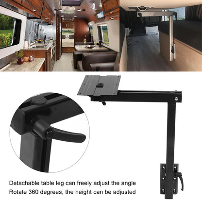 Table Legs  Table Legs Black Heavy Duty Removable 360° Rotation Oxidized  Lightweight for RV Yachts