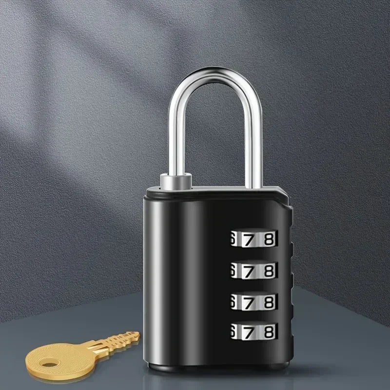 4 Digit Password Key Combination Lock Waterproof Security Padlock Outdoor Gym Luggage Security Lock