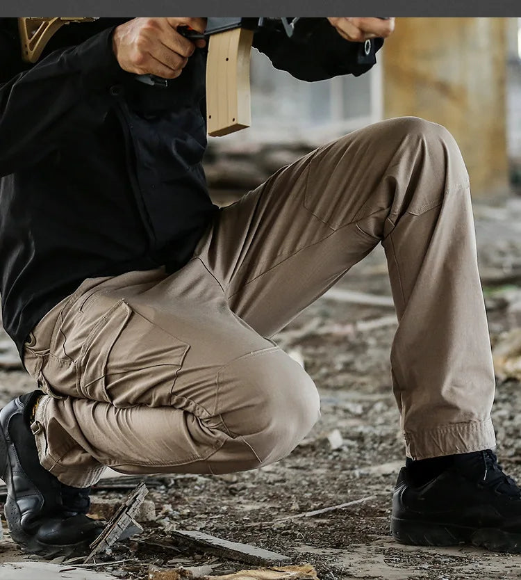 2023 High Quality Waterproof Cargo Pants Solid Sweatpants Trousers Outdoor Straight Men Tactical Cargo Pants