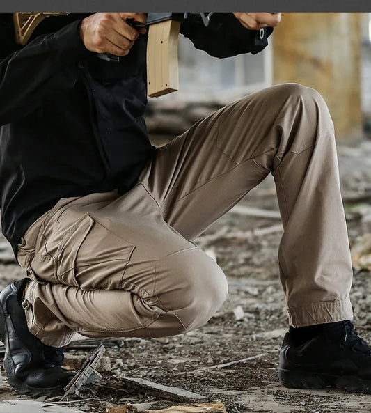 2023 High Quality Waterproof Cargo Pants Solid Sweatpants Trousers Outdoor Straight Men Tactical Cargo Pants