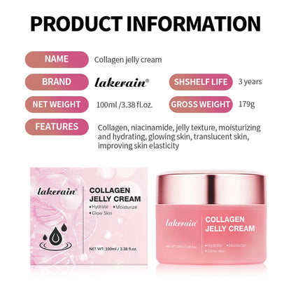 Collagen Jelly Cream Deeply Hydrates Firm Glowing Reduce Sagging & Wrinkle Glowing Boosts Skin Korean Face Care Products