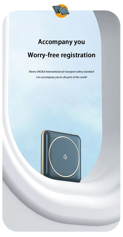 30000mAh Large Capacity Super Fast Charging YM-545 Portable Power Bank Magnetic Wireless Charging Power Bank Mobile Power Bank