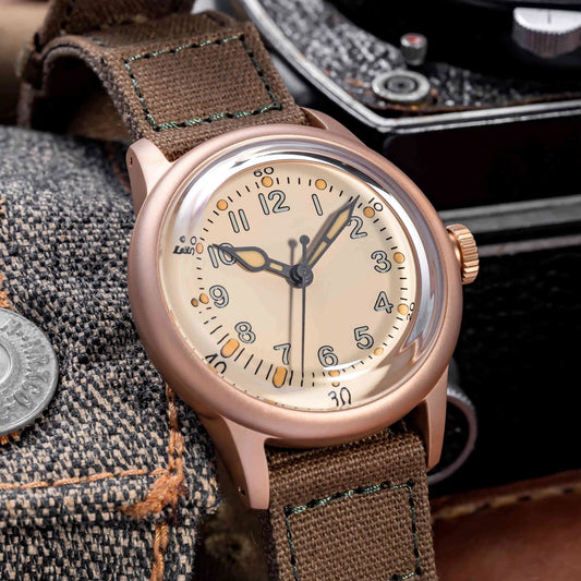 【SHY035】THORN Watch CuSn8 Tin Bronze Watch 36mm Diameter WWII Military Watch Retro Watch Trendy Men's Watch NH35 Movement