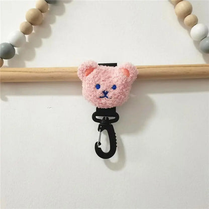 Practical Lovely Pram Hook Cute Bear Plush Baby Stroller Organizer Hook Bag Hanging Hook Stroller Hooks Stroller Accessory