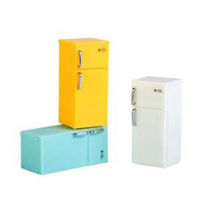 Fridge Toy Model Freezer Miniature Dollhouse Accessories 1:12 Dollhouse Miniature Doll House Decoration Simulation Refrigerator