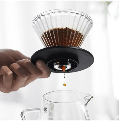 MHW-3BOMBE Pour Over Coffee Dripper Glass Coffee Dripper Coffee Filter Cup Reusable Coffee Drip Filter Cone Coffee Maker