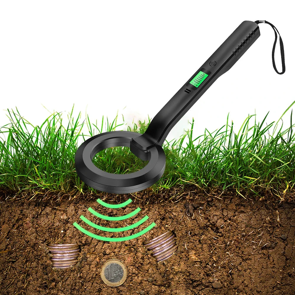 Metal Detector Gold Silver Detector Gold Search Treasure Getector Gold Finder 360 Degree Handheld Alarm Coil Metal Detect Tool