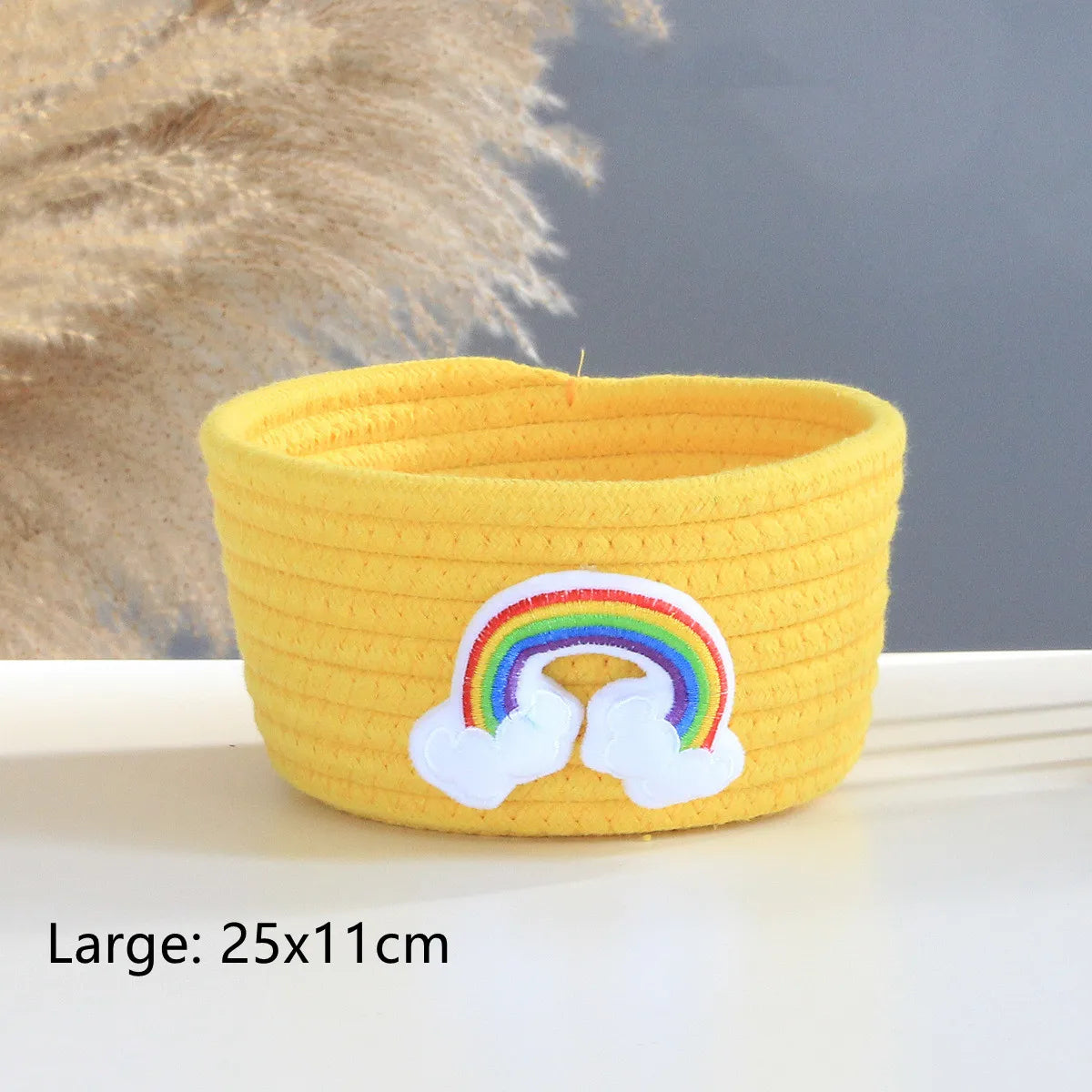 Cartoon Animals Hand Woven Storage Basket Kids Toys Desktop Organizer Sundries Storage Box Laundry Baskets storage box